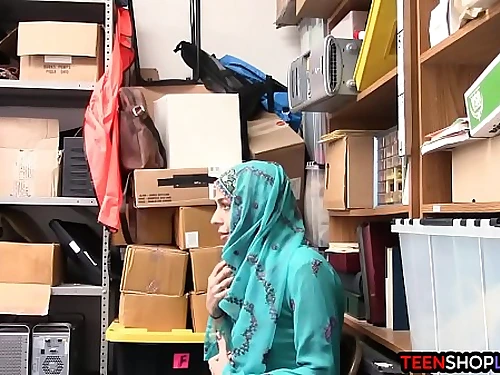 Arab teen shoplifter caught and fucked by security