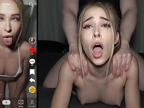 SHE MESSAGED US ON TIKTOK - Additional Tight Teen Loves Rough Doggy Boning