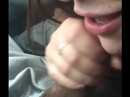 White female oral BBC in gym parking plenty of